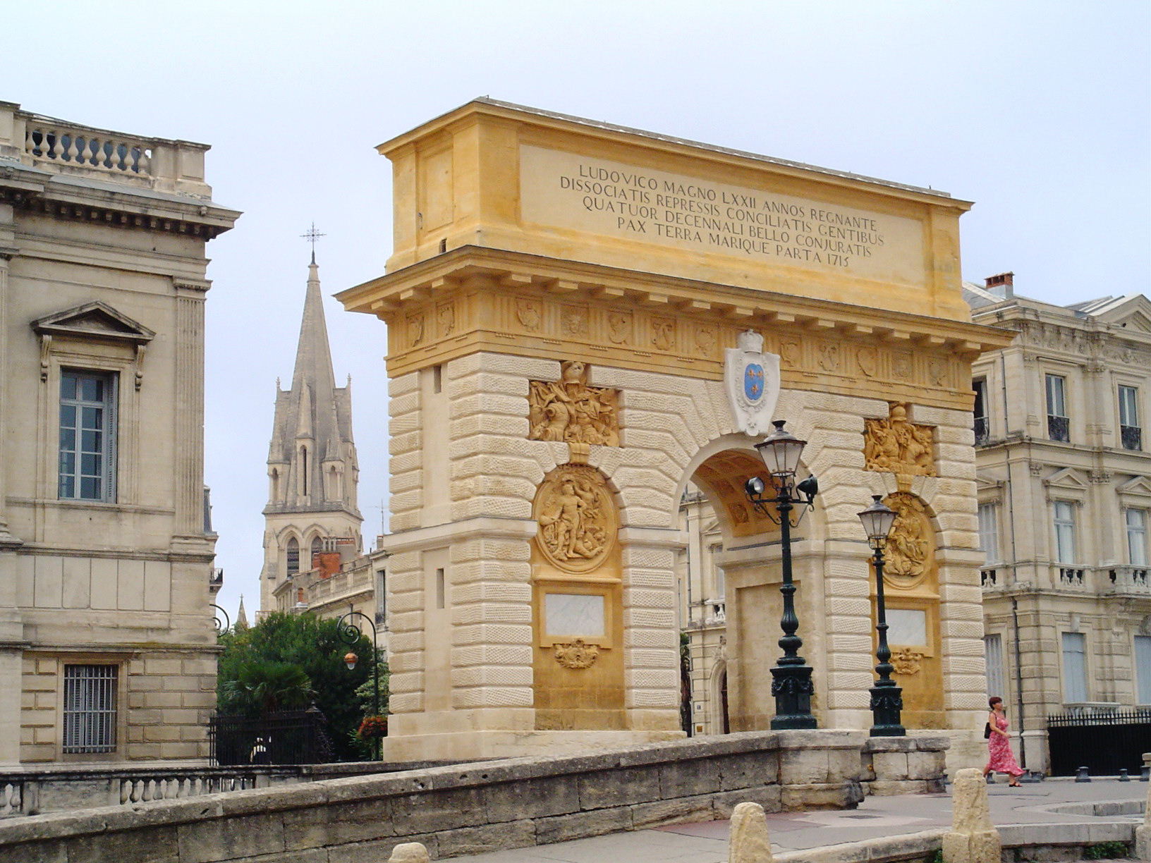 Porte du Peyrou, arc de triomphe historique de Montpellier